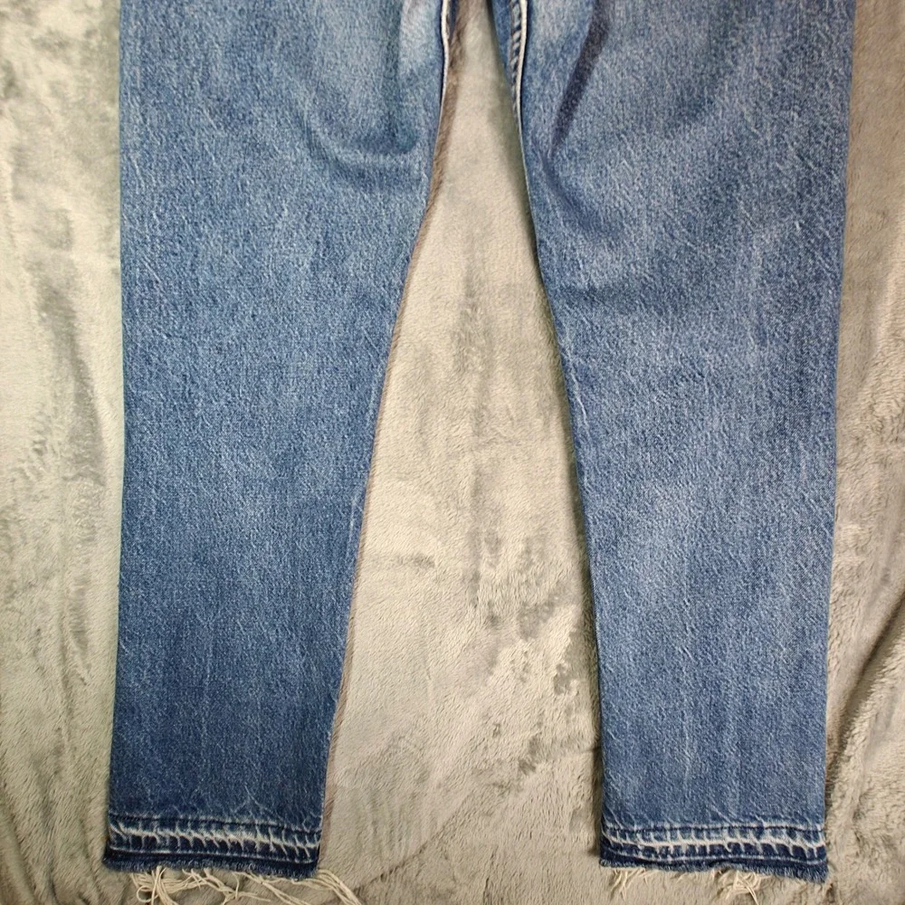 VTG Levis 505 Orange Tab 80s 90s 34x30 Straight Leg Jean Made in USA Distressed